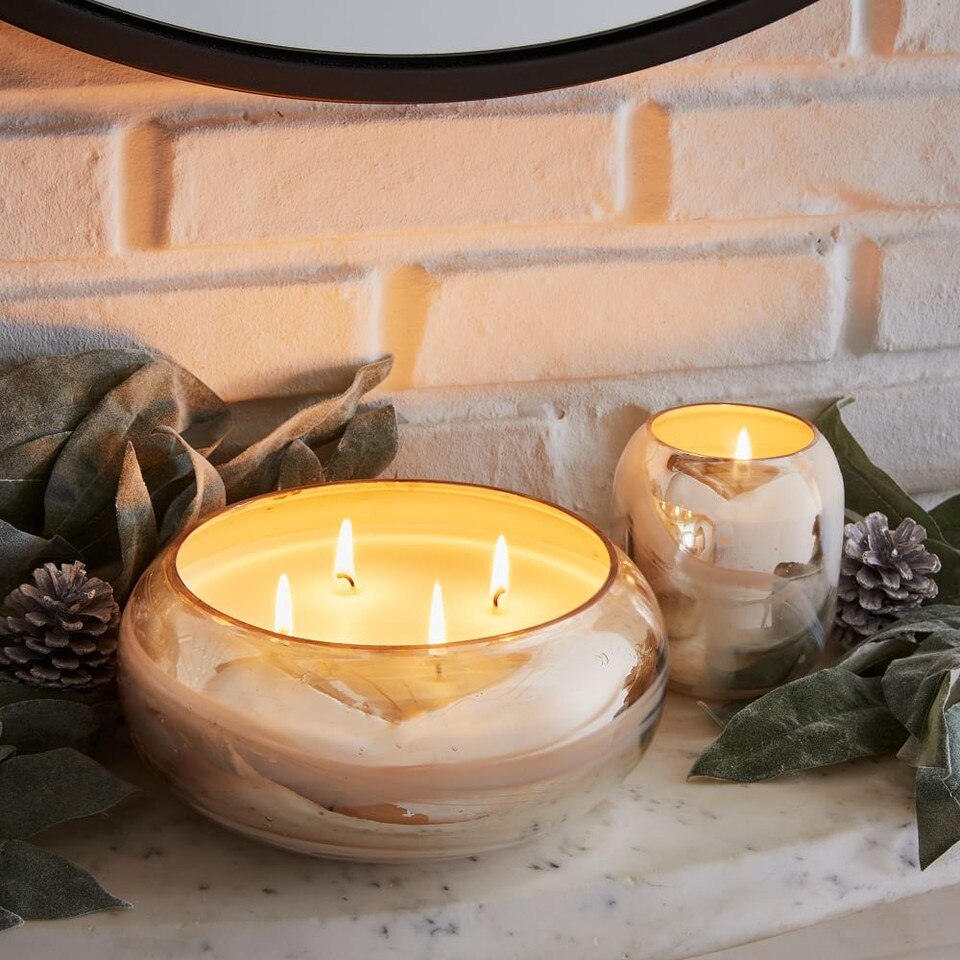 Marbled Mercury Candles Cashmere & Tonka west elm Australia